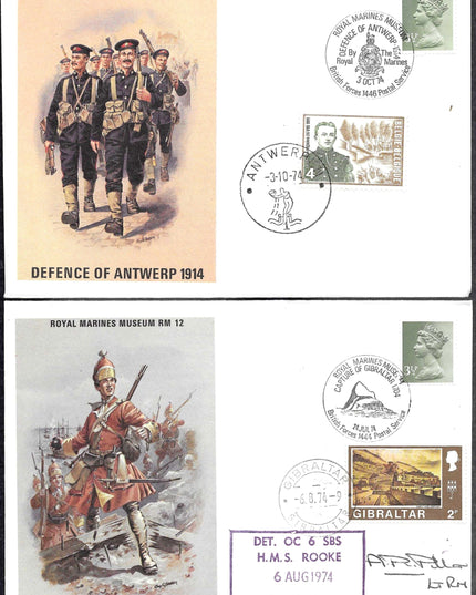 Collection of 20 Royal Marines Museum First Day Covers