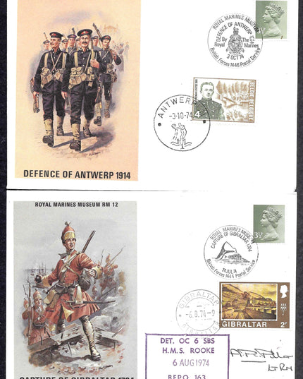 Collection of 20 Royal Marines Museum First Day Covers