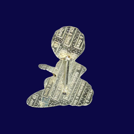 1194 Rear of Golly Surfer Pin Badge