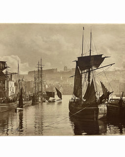 Frank Meadow Sutcliffe Print 1996, "The Dock End, Whitby Harbour in 1890