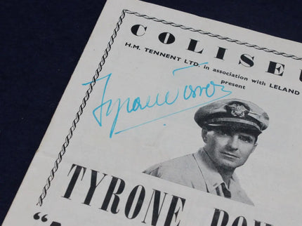1950 London Coliseum Theatre “Mister Roberts” Programme Signed by Tyrone Power