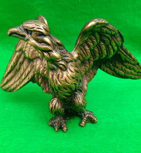 Vintage Solid Brass Eagle Ornament