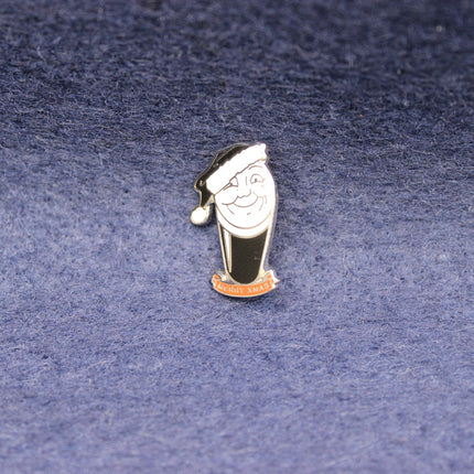 Vintage Guinness Merry Xmas Enamel Pin Badge
