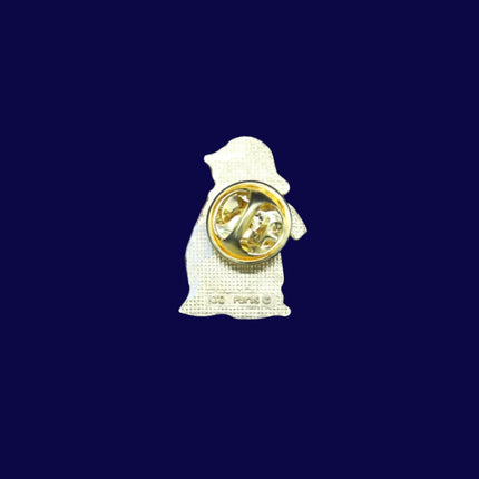vintage rupert bear pin badge rear